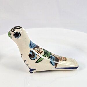 Tonala Mexican Pottery Bird Vintage Folk Art Rustic